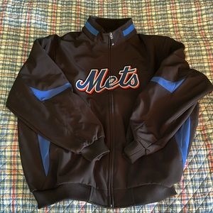 New York Mets Therma base majestic XXL Black jacket Full Zip great condition